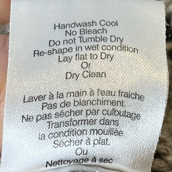 TNA Aritzia Cowichan 100% Lambs Wool Sweater Earth Tones Cozy Comfy - Picture 11 of 11